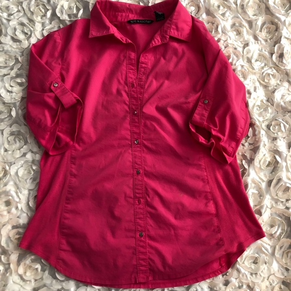 Zac & Rachel Tops - Pink short sleeve top